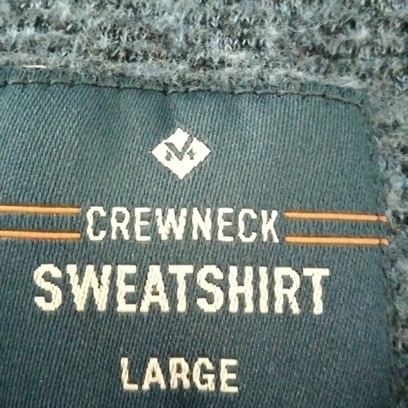 New no tags Rich Blue Crew neck Sweatshirt - Picture 2 of 3